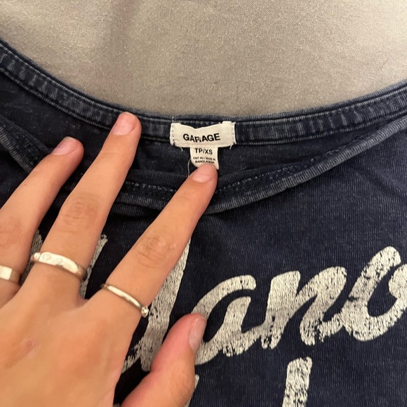 Garage off the shoulder top - Picture 3 of 4